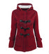 2021 warm winter fur collar jackets women new horn button Long down coat women parka Plus Size female parka hoodies Women - ROUTINE FASHION